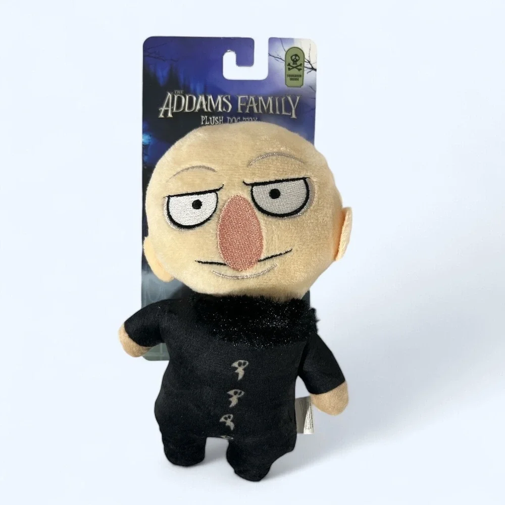 The Addams Family Uncle Fester 8'' Dog Toy Halloween Plush Squeaker